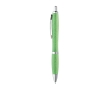 Wheat straw ballpoint pen in colours, blue ink colour light-green
