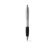 Ballpoint pen with anti-slip grip and blue ink colour black