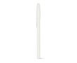Ballpoint pen with white barrel and cap, Corvina colour white