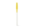 Ballpoint pen with white barrel and cap, Corvina colour yellow