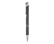 Aluminium ballpoint pen, click mechanism, blue ink colour black