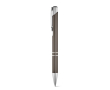 Aluminium ballpoint pen, click mechanism, blue ink colour titanium