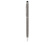 Slim pen with stylus chrome colour blue ink colour titanium