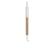 Sustainable ballpoint pen kraft paper blue ink colour white