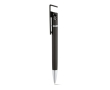 Touch pen ballpoint pen with metal and phone holder colour black
