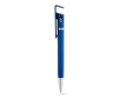 Touch pen ballpoint pen with metal and phone holder colour royal blue