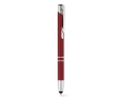 Aluminium touch pen with blue ink, Arrowtouch colour red