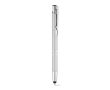 Aluminium touch pen with blue ink, Arrowtouch colour matt silver