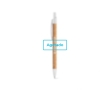 Eco-friendly ballpoint pen cork & aluminium blue ink colour natural