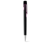 Screen ballpoint pens with metallic surfaces colour fuchsia