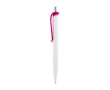 ABS pen with clip in assorted colours, blue ink colour pink