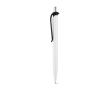 ABS pen with clip in assorted colours, blue ink colour black