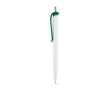 ABS pen with clip in assorted colours, blue ink colour green