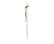 ABS pen with clip in assorted colours, blue ink colour light-green