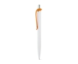 ABS pen with clip in assorted colours, blue ink colour orange