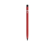 Recycled aluminium pen with inkless eraser colour red