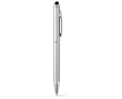 Plastic touch pen with metal surface, black ink, eTop colour matt silver