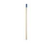 Natural wood pencil with top and eraser, HB hardness colour light blue