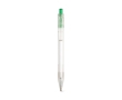 Eco pen made from recycled plastic with black ink, RPET colour green