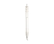 Eco pen made from recycled plastic with black ink, RPET colour transparent
