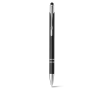 Aluminium touch pen ballpoint pen with blue ink colour black