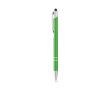 Aluminium touch pen ballpoint pen with blue ink colour light-green