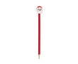 Pencil with rubber Santa Claus figure for children colour red