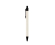 Recycled aluminium ballpoint pen made from milk cartons, blue ink colour black