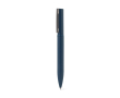 60% recycled metal pen, elegant design, clip, blue ink colour blue