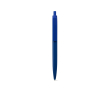 Plastic pen with large clip and glossy finish, blue ink colour blue