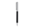 Chrome-plated stainless steel pen, glossy finish, black ink colour black
