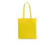 Branded coloured cotton bag 140 g/m² colour yellow