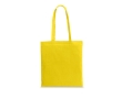 Branded coloured cotton bag 140 g/m² colour yellow