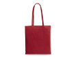 Branded coloured cotton bag 140 g/m² colour burgundy