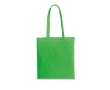 Branded coloured cotton bag 140 g/m² colour green