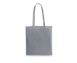 Branded coloured cotton bag 140 g/m² colour light grey