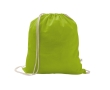 Drawstring backpack in recycled cotton and polyester, 150 g/m2 colour light-green