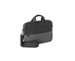 Recycled polyester laptop case with trolley strap, 15\" colour grey