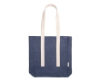 Denim bag with inner compartment and long handles, 300 g/m2 colour blue