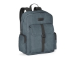 Outdoor style canvas cotton laptop backpack, 15.6'' colour blue