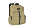 Outdoor style canvas cotton laptop backpack, 15.6'' colour khaki