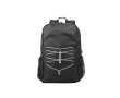 Sustainable backpack made of RPET with reflectors, 15.6'' colour black