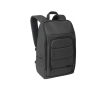 Water-resistant RPET laptop backpack with reflector, 16\" colour black
