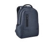Waterproof recycled nylon and RPET backpack for laptop, 17\" colour blue
