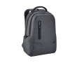 Waterproof recycled nylon and RPET backpack for laptop, 17\" colour dark grey