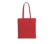 Recycled cotton-polyester shopping bag, 150 g/m2 colour red
