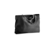 Recycled cotton bag with long handles, 280 g/m2 colour black