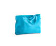 Recycled, branded cotton bag with long handles, 280 g/m2 colour light blue