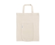 Recycled cotton tote bag with handles, 140 g/m2 colour natural