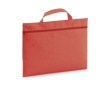 Trade fair bag non-woven fabric and carrying handle colour red